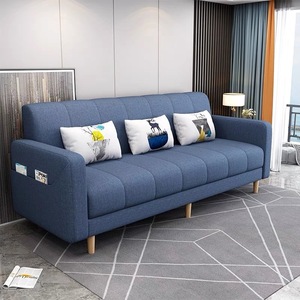Canapé-lit double moderne en tissu capitonné avec fonction pliante commerciale cadre en bois massif <span class=keywords><strong>convertible</strong></span> tapissé pour une utilisation en appartement - Product Image 3