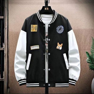 Fashion Coated Formal Bomber Jacket Plus Size Men's Eco-Friendly Polyester/Cotton Custom Logo Plain - Product Image 4