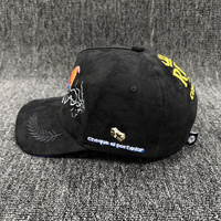 Casquettes Barbas avec doublure en satin, broderie 3D personnalisée originale du fabricant, casquettes en daim Barbas, casquettes de baseball sportives à 5 panneaux Barbas