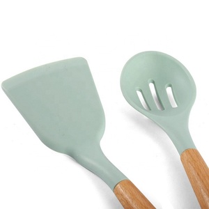 Factory Direct Sales Cocina Kitchen Accessories Custom Utensils Silicone Baking <b>Tools</b> Kitchen Utensils Wooden - Product Image 3