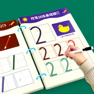 Juguete Educativo de Aprendizaje, Juguetes de Entrenamiento de Control, <span class=keywords><strong>Libros</strong></span> de Trazado en Inglés, Libro Pintado a <span class=keywords><strong>Mano</strong></span> para Practicar el Trazado para Niños - Product Image 3