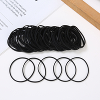 Bandes élastiques en caoutchouc noir de 1,5 mm d'épaisseur, très élastiques, pour emballage et reliure, best-seller à prix bas