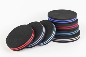 Sọc Nylon webbings 40mm 48mm ban nhạc đàn hồi băng thời trang mềm vành đai căng thẳng dệt vải cao su ban nhạc - Product Image 3