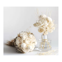 Diffuseur d'aromathérapie de fleurs en bois naturel, vente en gros, matière parfumée, pour décoration de maison,