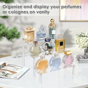 حامل عرض حمام أكريليك 3 طبقات ، منظم عطر ، حامل كب كيك شفاف للديكور والتخزين - Product Image 6