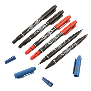 Commercio all'ingrosso <span class=keywords><strong>nero</strong></span> a doppia testa penna Gouxie impermeabile Non sbiadita della pittura del colpo degli studenti di arte marcatori cancelleria per i bambini - Product Image 6