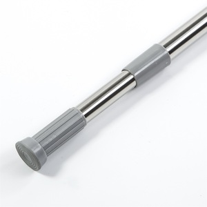 CF Stainless Steel Expandable <strong>Telescopic</strong> Window Curtain <strong>Clothes</strong> Drying Rod Shower Curtains <strong>Rail</strong> Adjustable Length for Bathroom - Product Image 2
