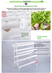 อุปกรณ์ปลูกผักไฮโดรโปนิกส์แบบระเบียงบ้าน ปลูกแบบไร้ดิน ปลูกผักสลัด ผักกวางตุ้ง ผักใบเขียว แบบสองด้านแปดหลอด อัตโนมัติ - Product Image 6