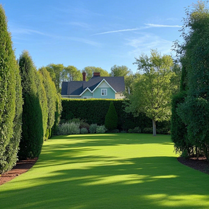 Chất lượng tốt cảnh quan tổng hợp <span class=keywords><strong>Turf</strong></span> ngoài trời UV kháng cảm ứng cảm giác tốt màu xanh lá cây vườn cỏ nhân tạo - Product Image 4