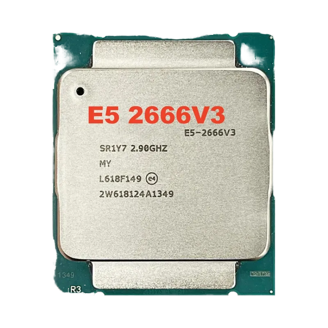 Brand New Xeon E5-2666V3 10-Core 2.9GHz Processor Used 25M 135W LGA 2011-3 for Desktop Xeon Brand