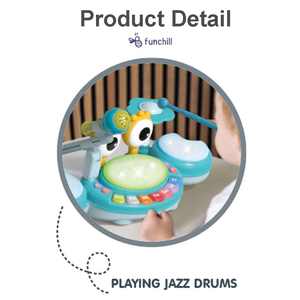 Carton Crabe Hochet Sifflet Jouets Ensemble <span class=keywords><strong>Piano</strong></span> Musical Lumières <span class=keywords><strong>Jazz</strong></span> Tambour Électrique Kit pour Bébé <span class=keywords><strong>Jouer</strong></span> - Product Image 2