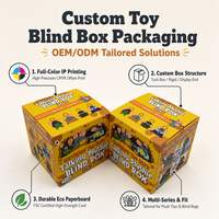 Boîte cadeau surprise en carton recyclé avec impression personnalisée, petite boîte de rangement pour jouets en carton