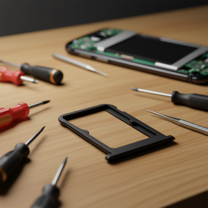 Bandeja de tarjeta SIM dual negra de repuesto para Xiaomi Mi A2 Mi6X - Product Image 3