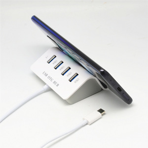 Hub USB OTG de 4 puertos tipo C USB 2.0 para expansión de teléfono, tableta y computadora - Product Image 3