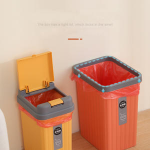 Nouveauté personnalisée mini-<span class=keywords><strong>poubelle</strong></span> en plastique rouge pour bureau - Product Image 5