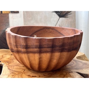 Tazón de Madera Premium, Tazón de Cocina Rústico Hecho a Mano, Ideal para Servir Ensaladas, Aperitivos y para Decoración de Mesa - Product Image 6