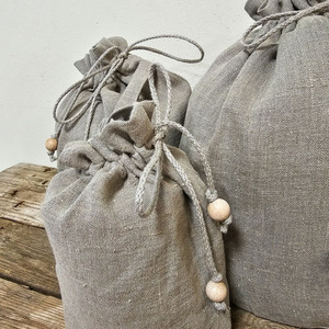 定制个性化印花标志图案圆底棉袋储物蜡烛罐头果酱棉圆形拉绳袋 - Product Image 4