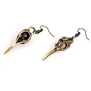 Boucles d'oreilles Halloween Boucles d'oreilles pendantes vintage argent vieilli avec crochets en acier inoxydable