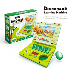 <span class=keywords><strong>Ordinateur</strong></span> portable jouet <span class=keywords><strong>éducatif</strong></span> dinosaure avec souris, lumière et musique pour enfants - Product Image 5