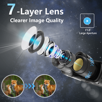4K UHD Full Color Night Vision Metal Binoculars Large Screen Infrared Enhanced Digital Viewer Portable Outdoor Night Observation