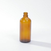 Flacon compte-gouttes en verre ambré DIN18 personnalisé avec logo, 100 ml, pour huile essentielle et sérum