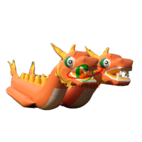 Bateau Dragon Gonflable pour Sports Nautiques Extravagants, Bateau Banane Remorquable Certifié CE, Couleur Personnalisée, Équipement de Jeu Aquatique Extérieur