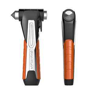 2-in-1 Tungsten thép xe an toàn Búa khẩn cấp cháy cửa sổ kính ngắt dây an toàn cắt bảo vệ an ninh thoát khỏi búa - Product Image 1