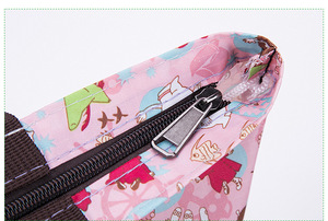 Tela Oxford de nailon ecológica plegable con cremallera, bolso de mano para mujer, bolsa de mano para almacenamiento de viaje en la <span class=keywords><strong>playa</strong></span> para almacenamiento de viaje - Product Image 5