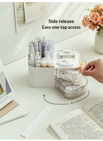 Portalápices multifuncional de nuevo estilo, organizador de oficina Rectangular, técnica de inyección, almacenamiento de cosméticos para el hogar, la escuela y la Oficina