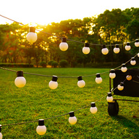 Al Aire Libre Solar LED gran globo cadena luces IP65 impermeable Camping atmósfera G50 bombilla para dosel balcón para Navidad