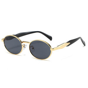 <b>Round</b> Metal <b>Frame</b> <b>Sunglasses</b> UV400 Fashion Women Sun Protection Adult - Product Image 3