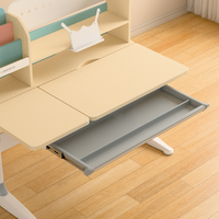 Table de lecture ergonomique en bois pour enfants ensemble de chaises avec étagère bureau d'étude réglable en hauteur pour enfants maison chambre meubles