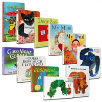 Bibliothèque d'histoires personnalisable à la demande, lot de 4, vente en gros, prix bas, livre cartonné, livres pour enfants, livres brochés, impression