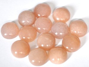 Lot de 5 cabochons ronds naturels de 10 mm en pierre de lune pêche, pierres précieuses pour la fabrication de bijoux, pierres en vrac - PROMO DE FIN DE SÉRIE - Product Image 4