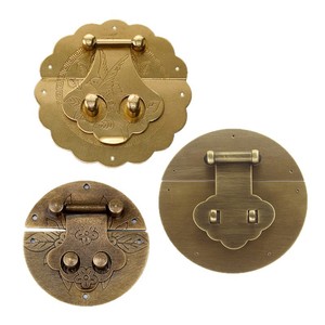 Dingcheng Pure Brass Buckle <b>Lock</b> Tag New Chinese Style <b>Cabinet</b> Door Hardware - Product Image 4
