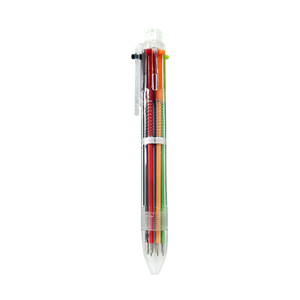 Bolígrafo multicolor de estilo japonés y coreano, creativo, lindo, de dibujos animados, multifuncional, con botón pulsador, personalizado. - Product Image 5