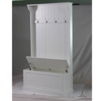 Porte-manteau autoportant en bois personnalisé avec rangement pour chaussures et banc, meuble d'entrée large pour la maison, l'hôtel et la salle à manger