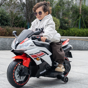 <span class=keywords><strong>Moto</strong></span> électrique pour enfants personnalisable, avec musique, lumières et roues d'apprentissage - Product Image 5