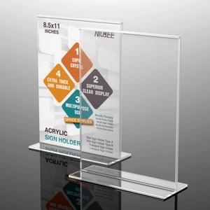 Nhà Máy Trung Quốc <span class=keywords><strong>Transparent</strong></span> <span class=keywords><strong>Menu</strong></span> Chủ Acrylic Đăng Chủ 8.5x11 - Product Image 4