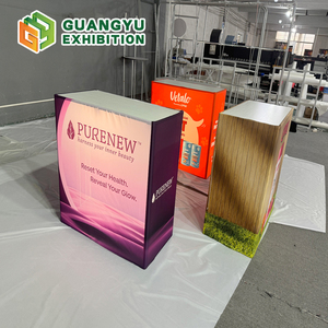 Table pop-up pour exposition, pour stand <span class=keywords><strong>de</strong></span> salon professionnel, comptoir pliable personnalisé, table pliable avec éclairage LED pour utilisation promotionnelle - Product Image 3