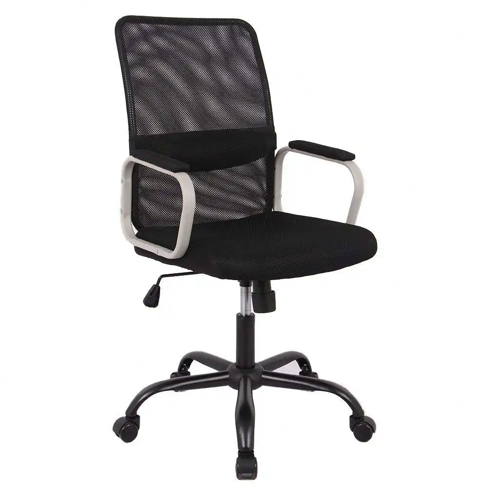 Bracciolo fisso in rete nera sedie per sala d'attesa reclinabili superiori ufficio