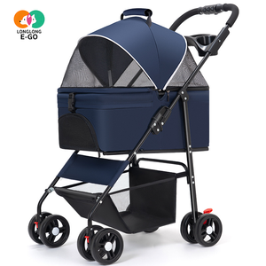 Carrito Plegable Portátil para Mascotas, Ligero y Pequeño, para Perros, Gatos, Cachorros y Peluches - Product Image 1
