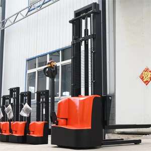 500kg 700kg <span class=keywords><strong>1</strong></span> tonelada Batería de litio <span class=keywords><strong>Semi</strong></span> eléctrica completa Carretilla elevadora portátil Apilador de carga automática - Product Image 1
