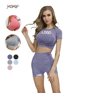 YOKE Sports Yoga Shorts Women Jogging Fitness High Waist Push Up Gym Short Pants Lightweight Running Yoga Legging Short