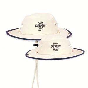 Chapeau seau unisexe personnalisé à un côté impression complète en polyester pour l'extérieur pour la pêche, le voyage, le sport décontracté, le tissu éponge à carreaux - Product Image 1