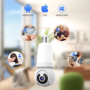 Caméra ampoule E27 3MP avec moniteur <span class=keywords><strong>Wifi</strong></span>, ampoule LED, zoom 10X, caméra sans fil 2 en 1, CCTV PTZ, suivi IA, audio bidirectionnel, vision nocturne - Product Image 6
