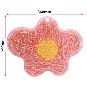 Tapis de massage antidérapant en silicone pour les pieds et le dos, avec ventouses super puissantes, pour une douche relaxante au design moderne - Product Image 3