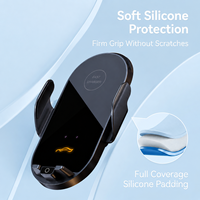 Chargeur de voiture sans fil 15W |   Pince électrique à détection automatique |   360 °   Support de ventilation rotatif à un clic |   Support de charge rapide en alliage G16