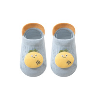 Chaussettes antidérapantes pour bébé et tout-petit, style poupée, courtes, basses, fines, pour l'été