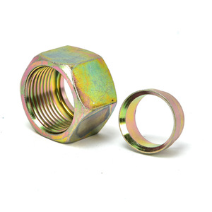 Plowing Hex Nut With <b>Lock</b> Washer 27x1.5 And 33x1.5 For Air Compressor Parts - Product Image 1